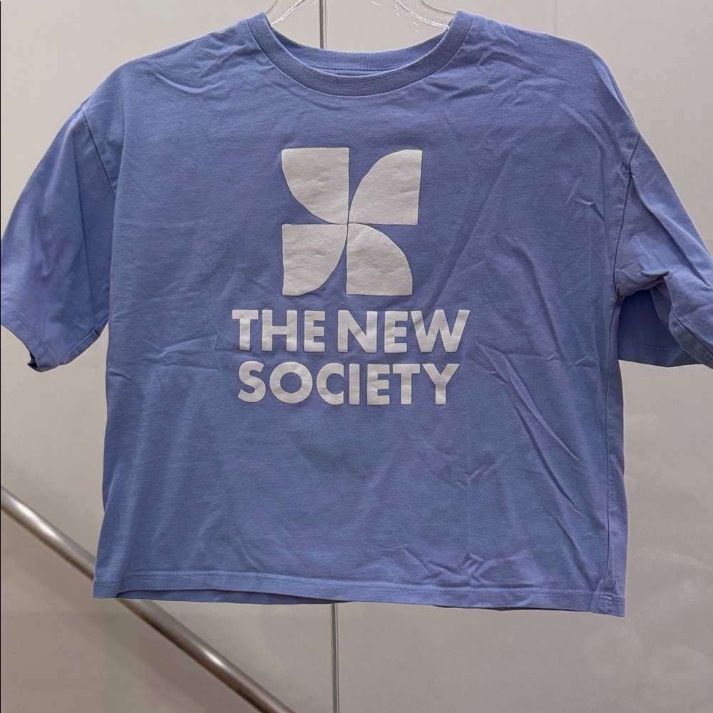 The New Society  Blue Kids T-Shirt 6Y